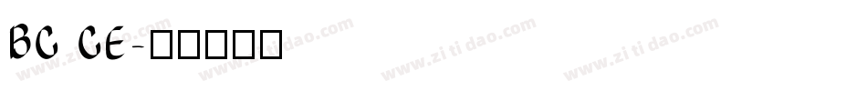 BC CE字体转换